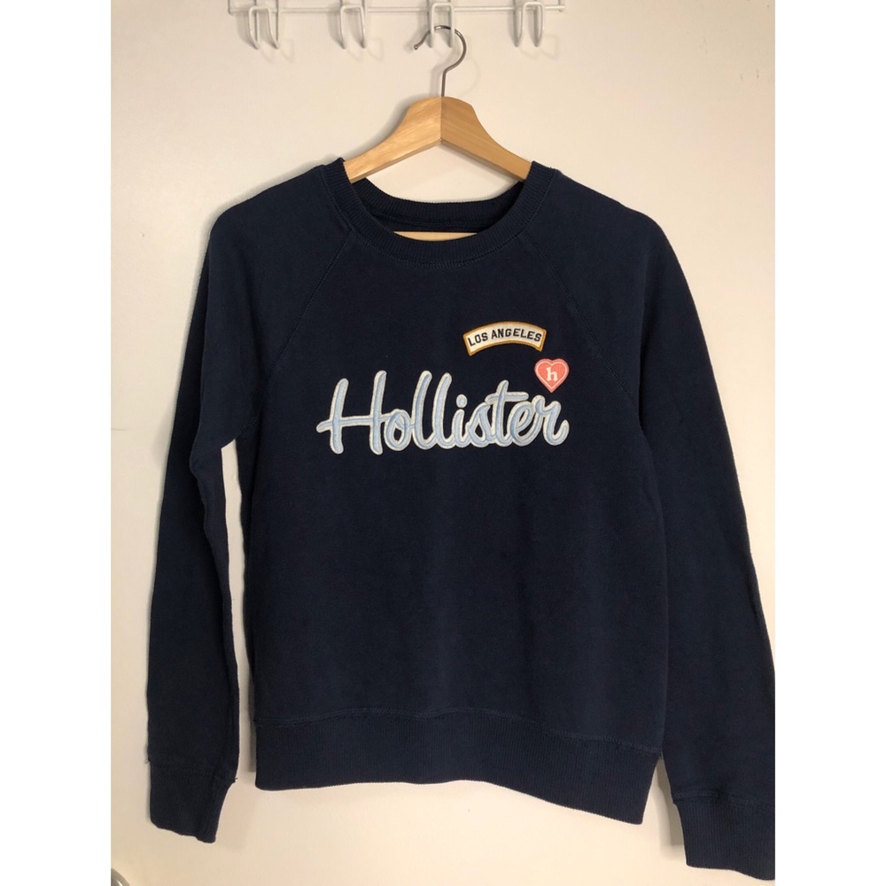 Hollister Navy Blue Crewneck Sweatshirt